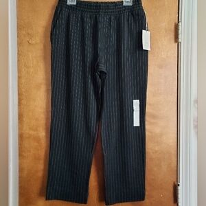 A New Day Pinstripe Relaxed Fit Pull-On Slacks NWT